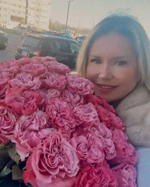 Пионовидные розовые — фото букета, Гатчина